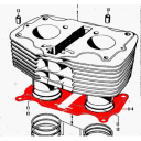 Moteur - Joint d'embase - CB250G -  CJ250 - CB250K / CB350K