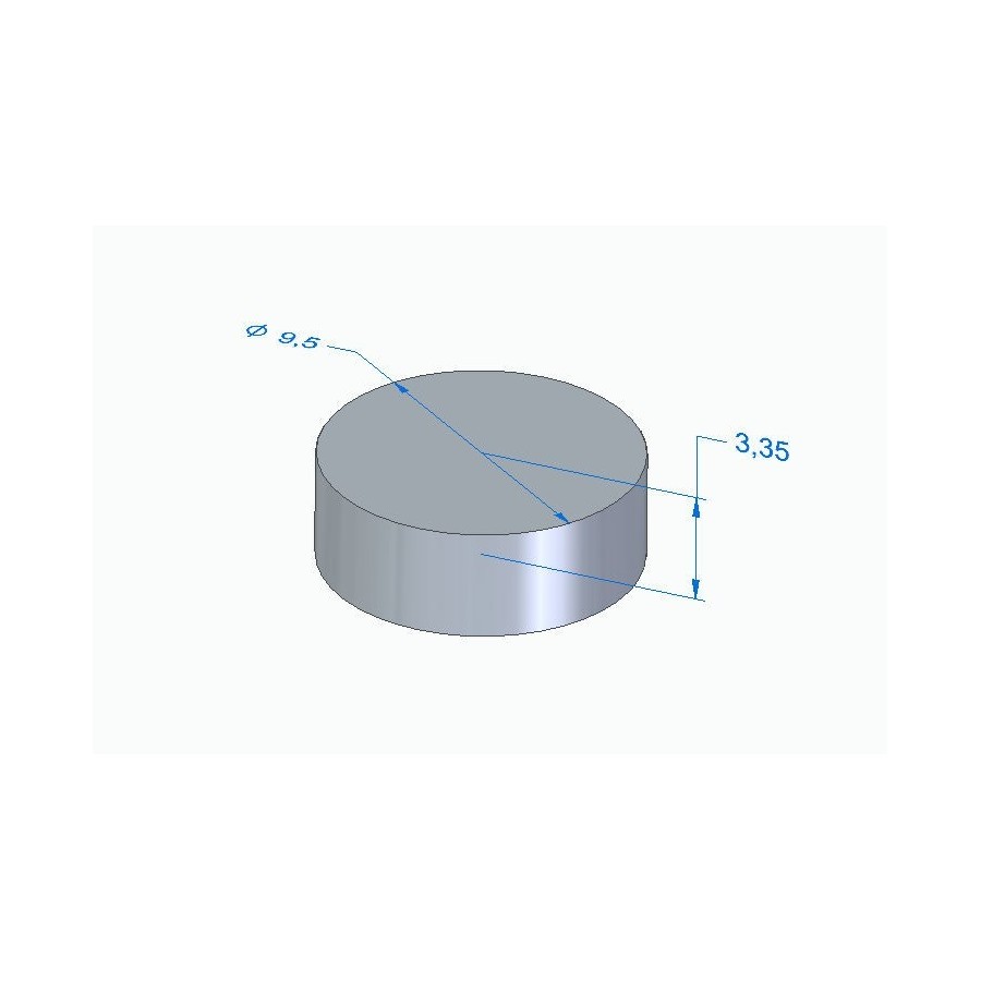 Moteur - Pastille Ep. 3.350 - ø 9.50mm - Jeu aux soupapes 01183-095...