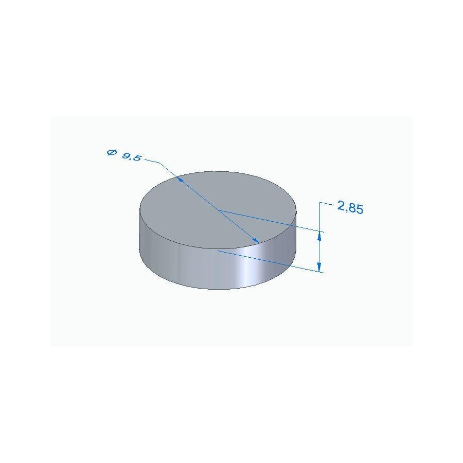 Moteur - Pastille Ep. 2.850 - ø 9.50mm - Jeu aux soupapes 01183-095...