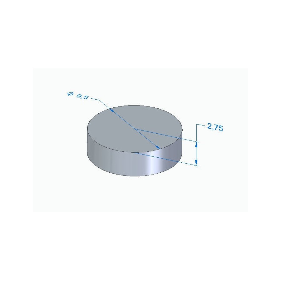 Moteur - Pastille Ep. 2.750 - ø 9.50mm - Jeu aux soupapes 01183-095...