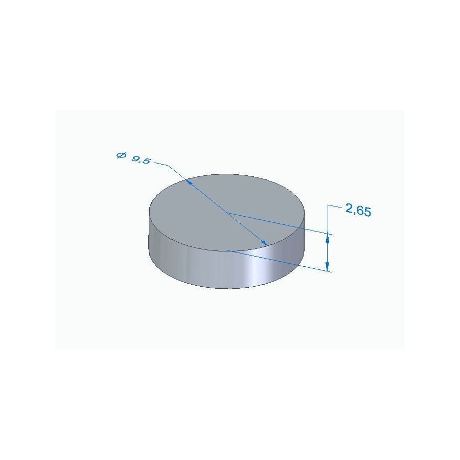 Moteur - Pastille Ep. 2.650 - ø 9.50mm - Jeu aux soupapes 01183-095...