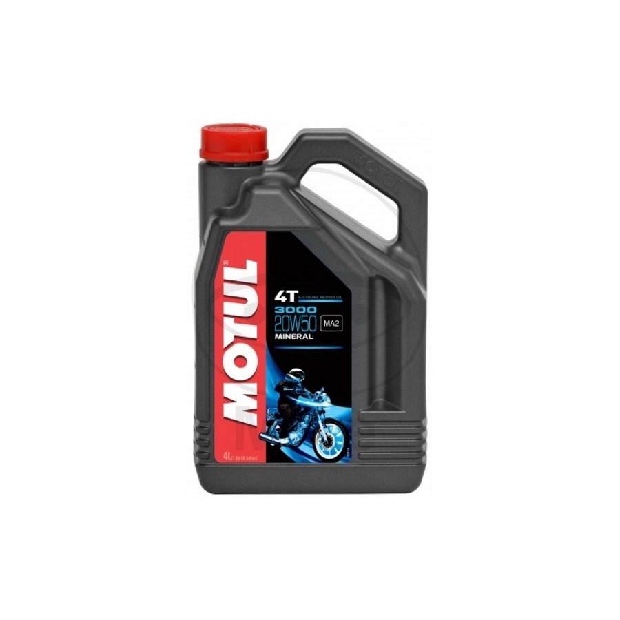 Huile -Moteur - MOTUL 3000 - Minerale - 20W50 - 4 Litres 99904-MOT-...