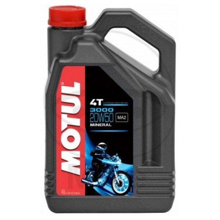 Huile -Moteur - MOTUL 3000 - Minerale - 20W50 - 4 Litres 99904-MOT-...