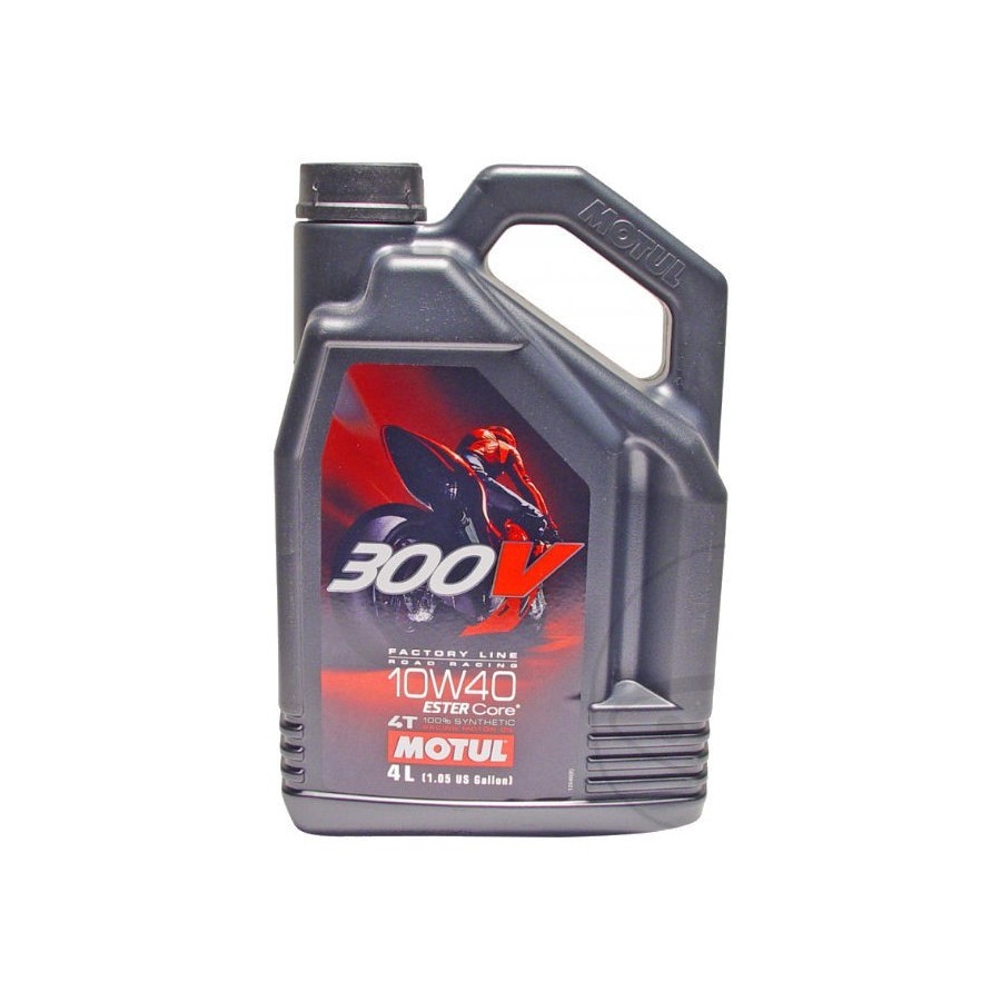 Huile moteur - MOTUL 300V - 100% Synthese - 10w40 - 4 Litres 99834-...