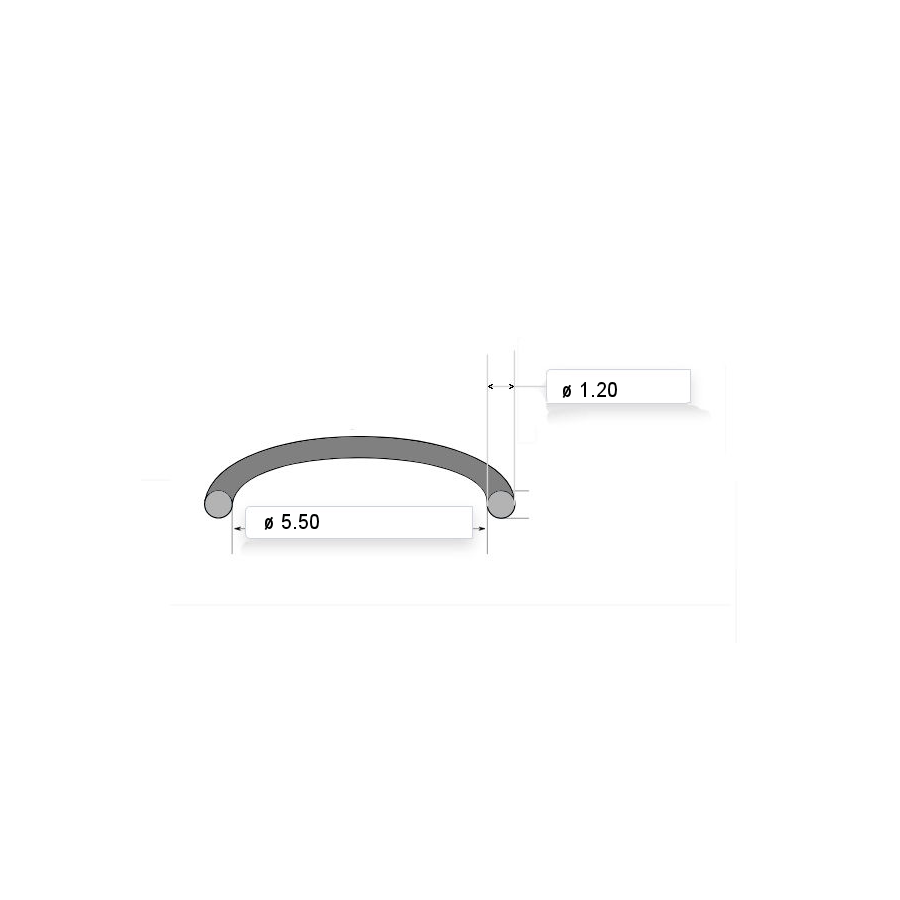 Carburateur - joint de liaison - ø5.50 x1.20mm - 13673-26E01 (x6) + 13673-26E10(x4)