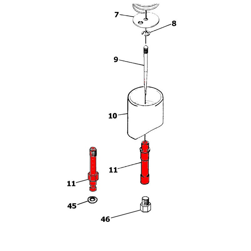 Service Moto Pieces|Puit d'aiguille - VM34/17 - (159-P4)|stock|16,92 €