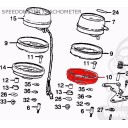 Compteur - coupelle - Fond de boitier - CB550 - CX500 - GL500-650-1...