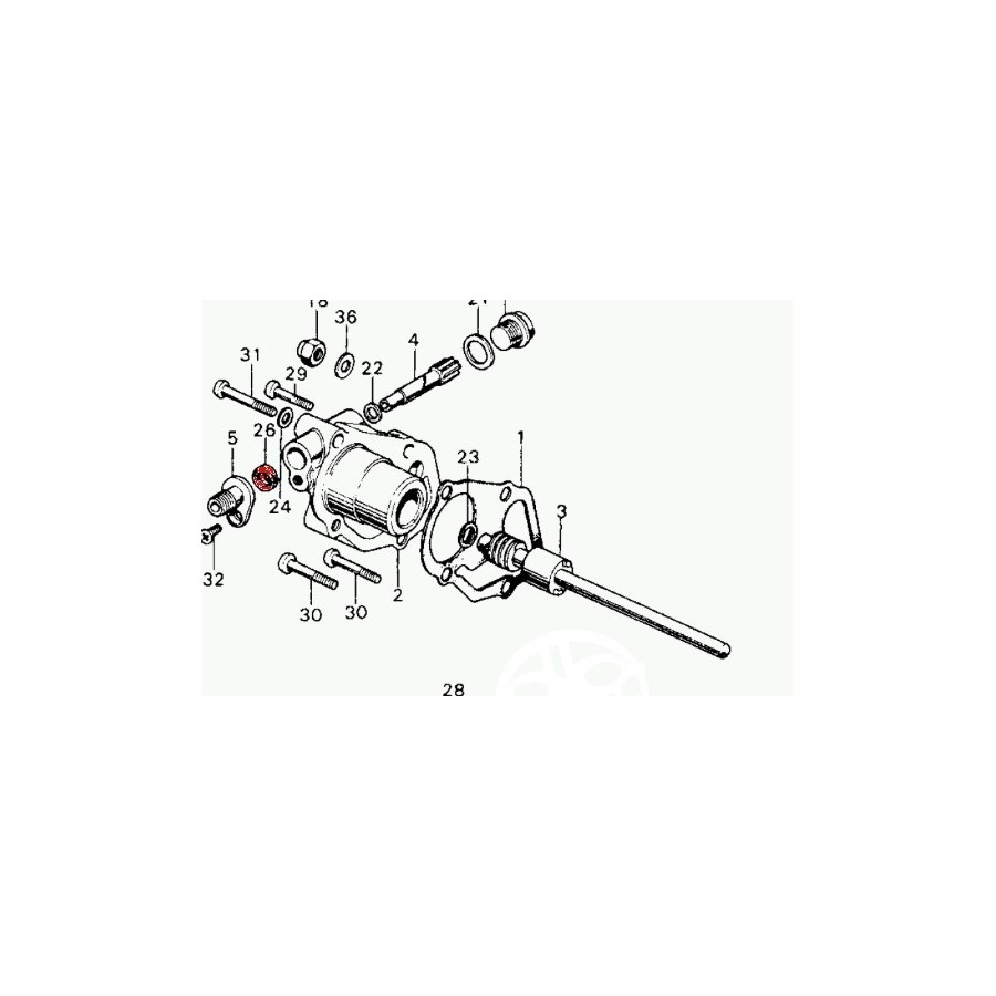 Moteur -Joint spy compte-tour - cb450K - 5x14.5x7 91207-222-000