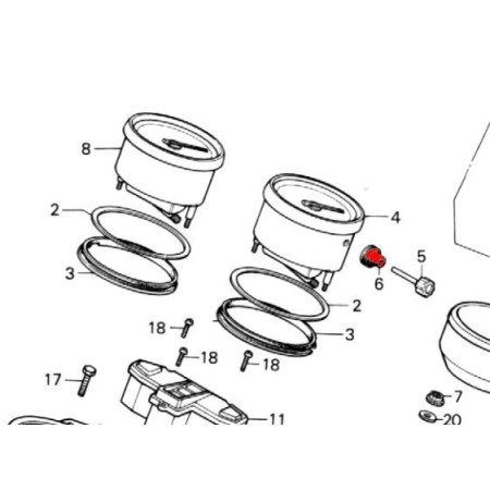 Compteur - Joint de Molette de remise a zero - N'est plus disponibl...