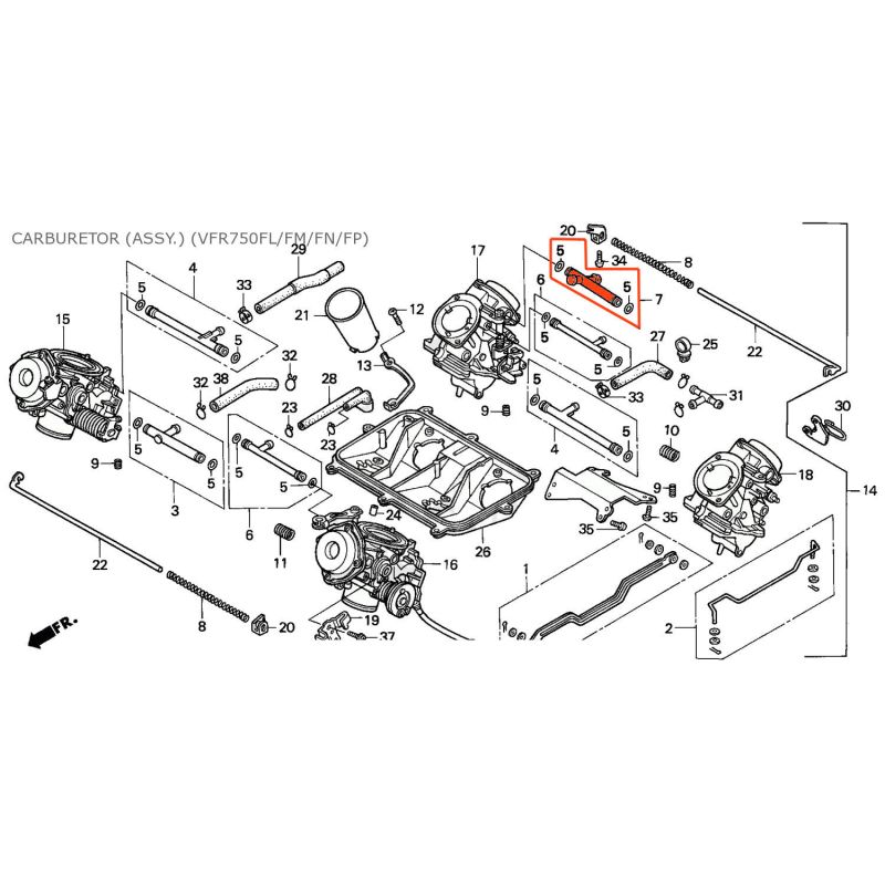 Service Moto Pieces|Carburateur - Raccord de liaison en T - new|Raccord - Joint de liaison|66,90 €