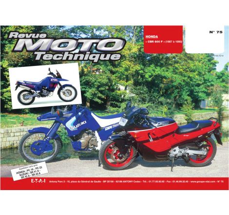 Service Moto Pieces|RTM - N° 75 - CBR600 F - (PC19/PC23) - Version PDF - Revue Technique Moto|Honda|10,00 €