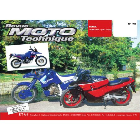 Service Moto Pieces|RTM - N° 75 - CBR600 F - (PC19/PC23) - Version PDF - Revue Technique Moto|Honda|10,00 €