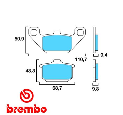 Frein - Jeu de Plaquettes - Brembo - 07KA08SA