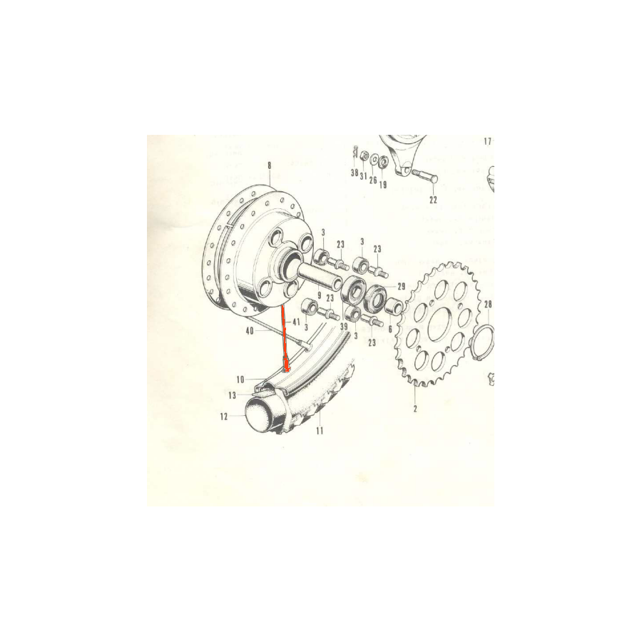 Fourche - Soufflet noir - ø33 / 40 mm 00007-363-310