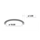 Moteur - Joint Torique - 19.00 x3.00 - Circuit d'eau