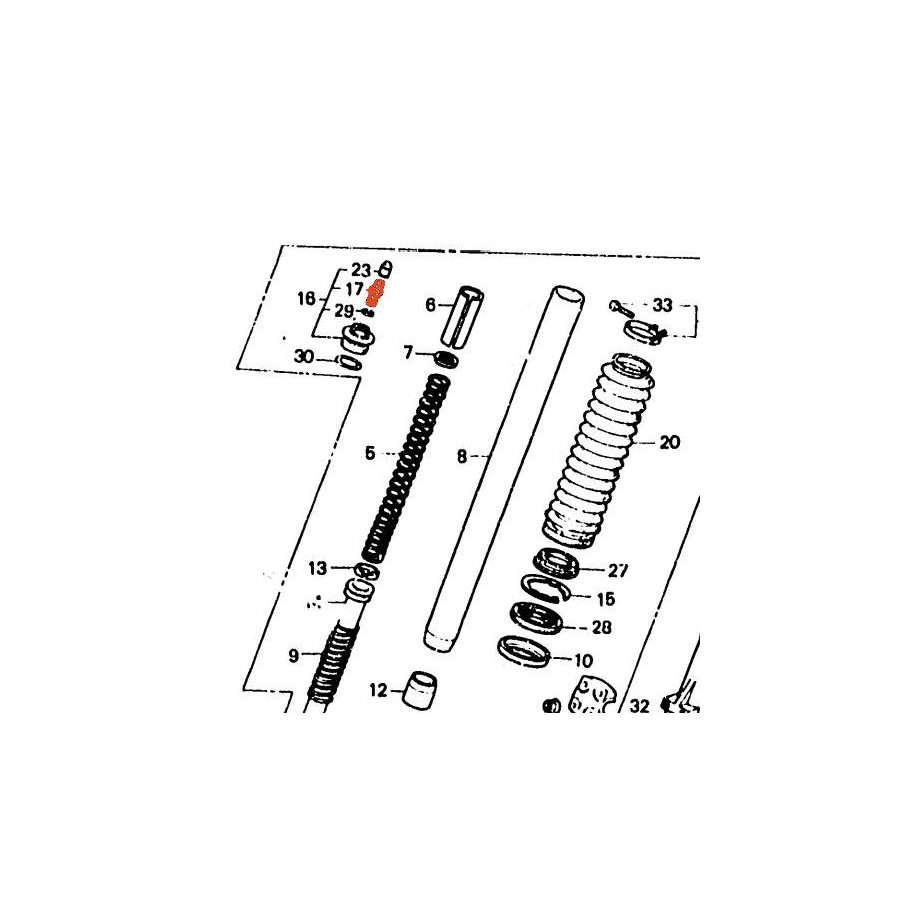 Fourche - Soupape air comprimé -  51611-430-000