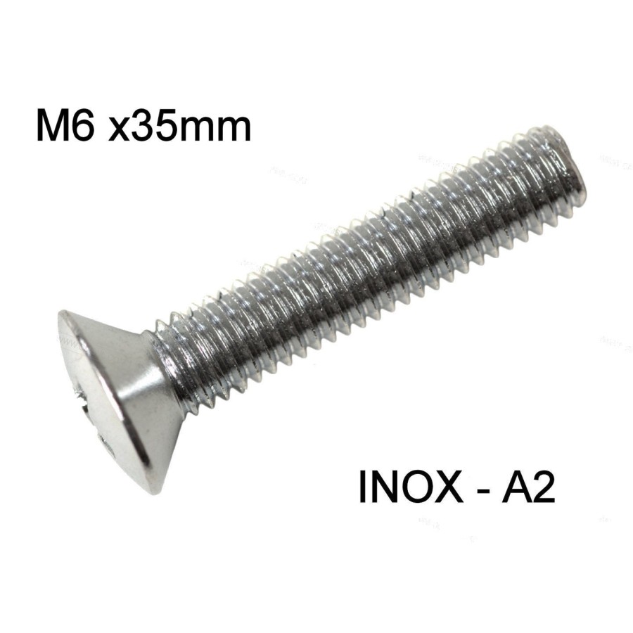 Vis - M6 x35 mm - INOX - Cruciforme - Bombée - (x1) 03154-060-350