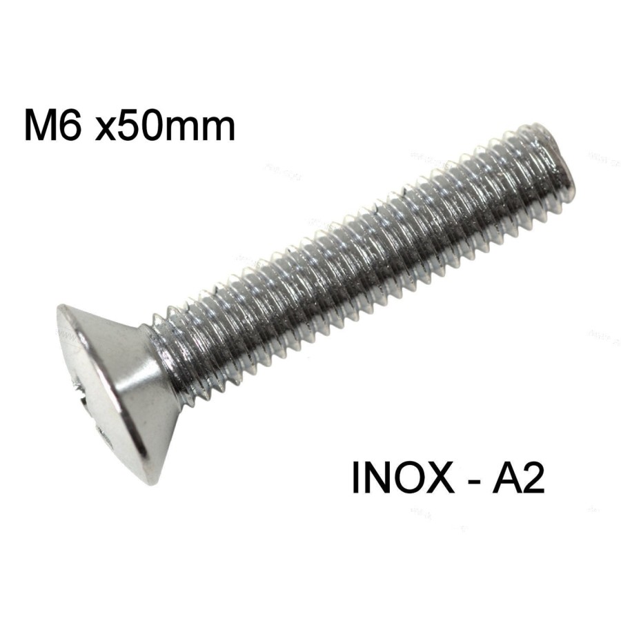 Vis - M6 x50 mm - INOX - Cruciforme - Bombée - (x1) 03154-060-500