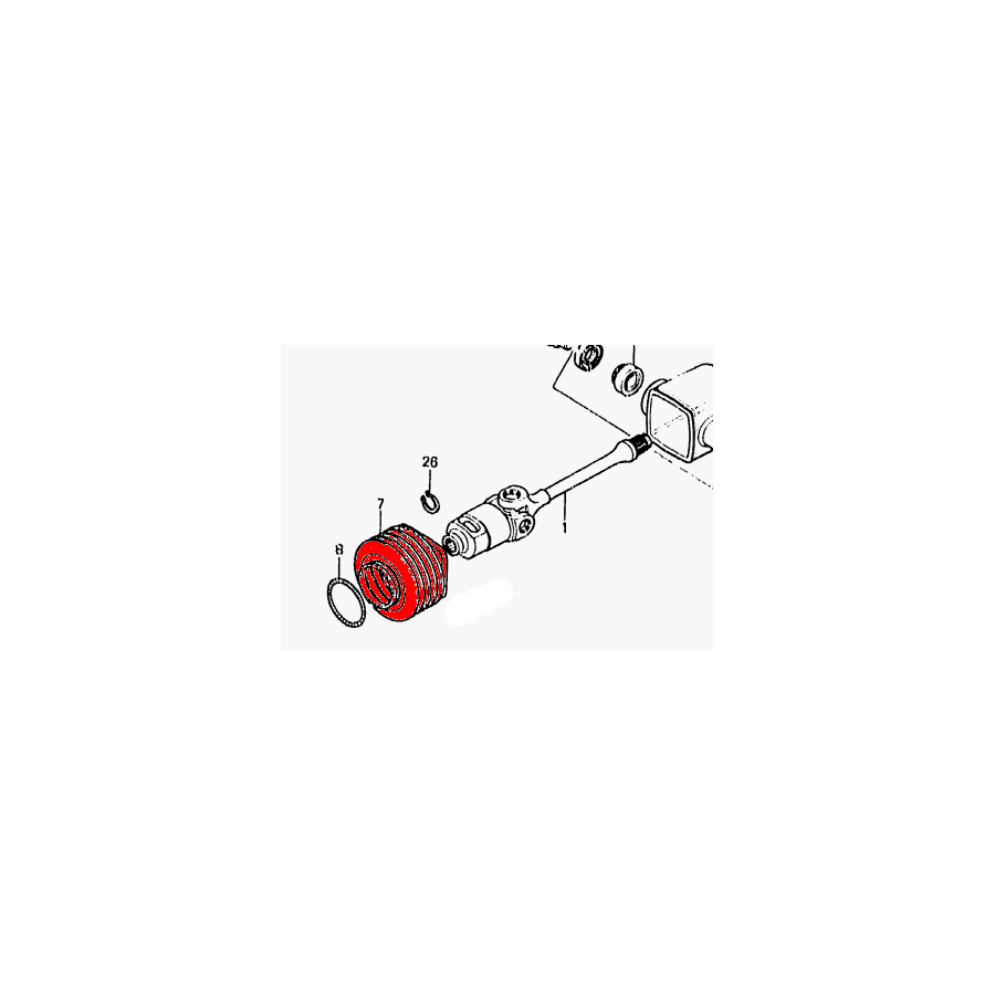 Cardan - Soufflet - GL1100 / GL1200 52105-463-000