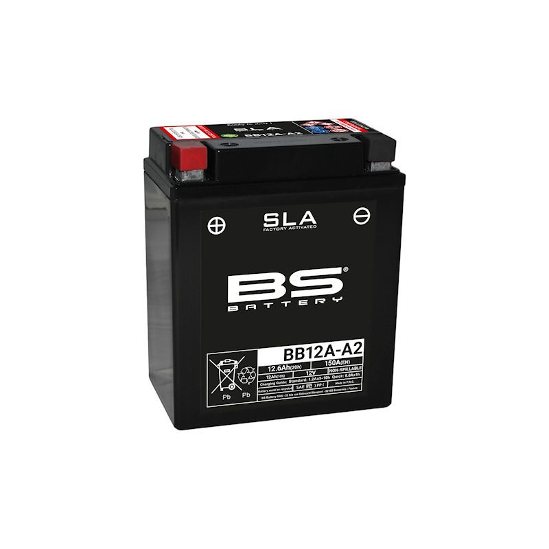 Service Moto Pieces|Batterie - 12v - GEL - BB12A-A - BS-batterie - 134x80x161mm|Batterie - Gel - 12Volt|85,30 €