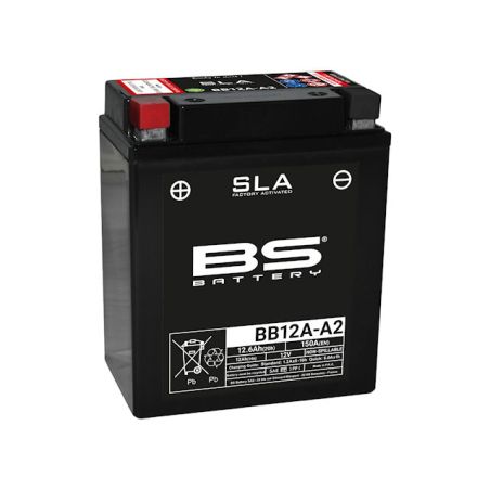 Service Moto Pieces|Batterie - 12v - GEL - BB12A-A - BS-batterie - 134x80x161mm|Batterie - Gel - 12Volt|85,30 €