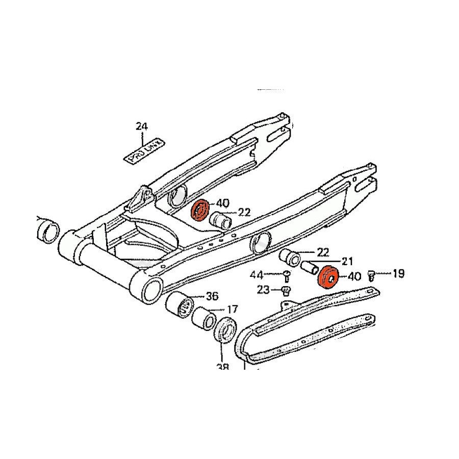 Rondelle - joint - cache poussiere - (x1)  91262-MA0-003