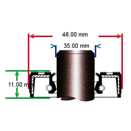 Service Moto Pieces|Fourche - Joint a levre - joint Spy (2pcs) - ø35x48x11 mm|Fourreaux + kit + joint|12,50 €