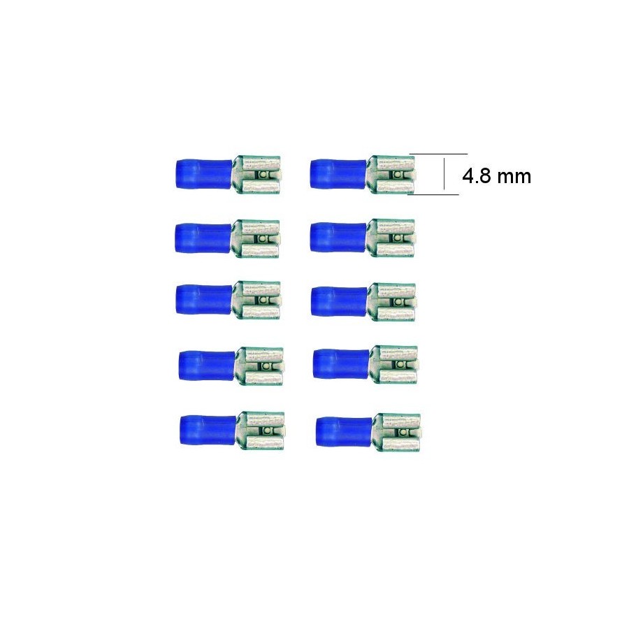 Connecteur - Femelle - Larg 4.8 - Cable : 1.5 -2.5 mm - (x10) 20060...