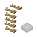 Connecteur - 6 broches Femelles + cosse - (250 Series) - 6.3mm  200...