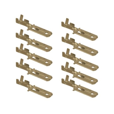 Cosse - Male a sertir - pour connecteur - (x10) - plate 6 mm - (250...