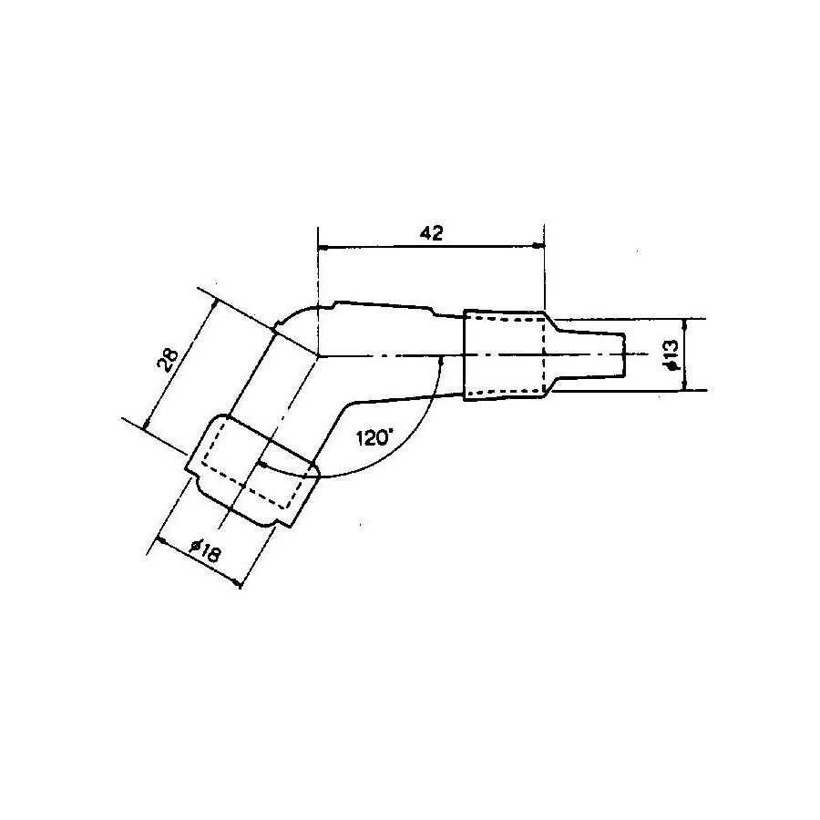 Anti-parasite - NGK - YB-05 F SW - 180° - (YB05FSW) 01107-085-087