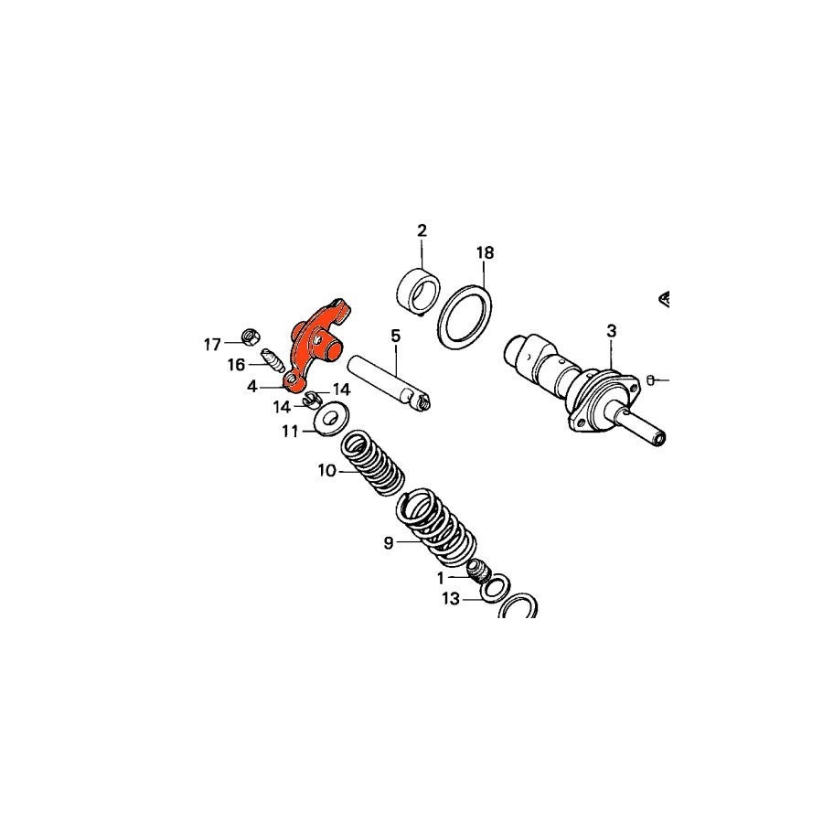 Moteur - Culbuteur - Echappement - CB125N ... CB125S3 - XL125/185 ....