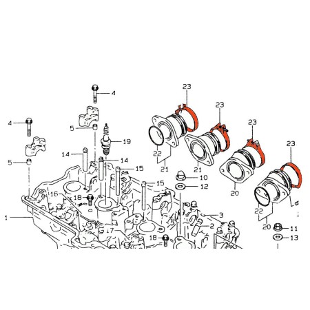 Moteur - Soupape - Admission - XV750 - 4X7-12111-00