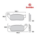 Frein - Jeu de Plaquettes - Brembo - 07HO4108