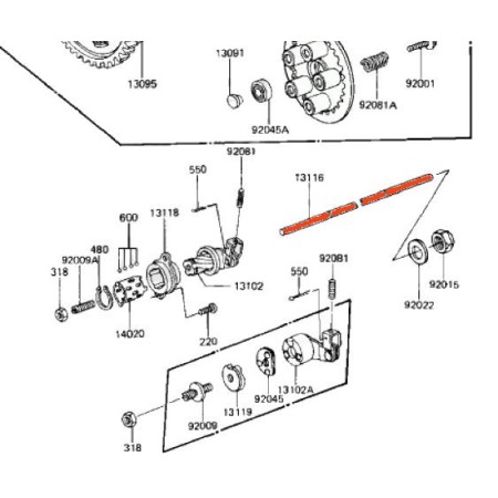 Moteur - Soupape - Echappement - Suzuki GSX600 - GSF600 - 12912-19C00