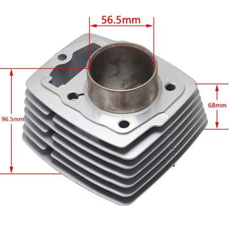 Service Moto Pieces|Moteur - Bloc cylindre + segment - piston - ø 56.50 mm - CB125s, CB15j, NX125, SL125, TL125, XL125|Moteur|156,32 €