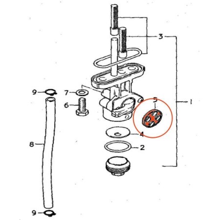 Moteur - Soupape - Joint de queue (x1) - GS450 - Echappement