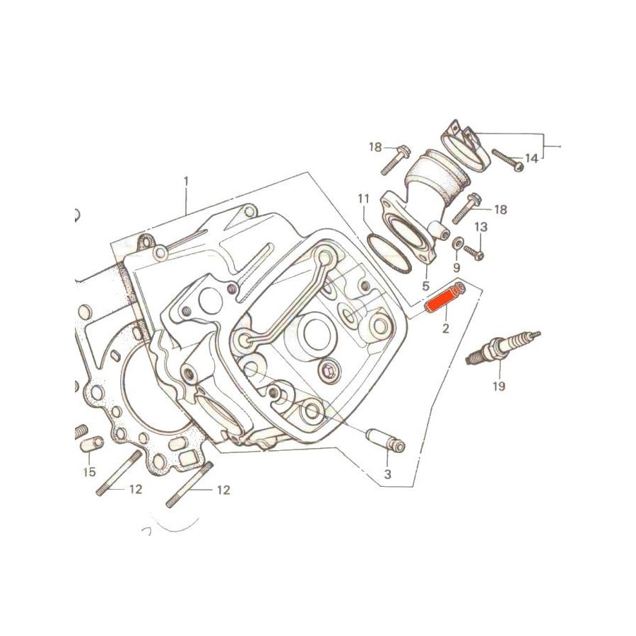 Moteur - Guide de Soupape - Admission / Echappement - CX400 - CX500...