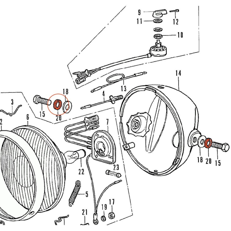 Moteur - Guide de Soupape - Admission / Echappement - CX400 - CX500 - VT750 - VT1100 .......