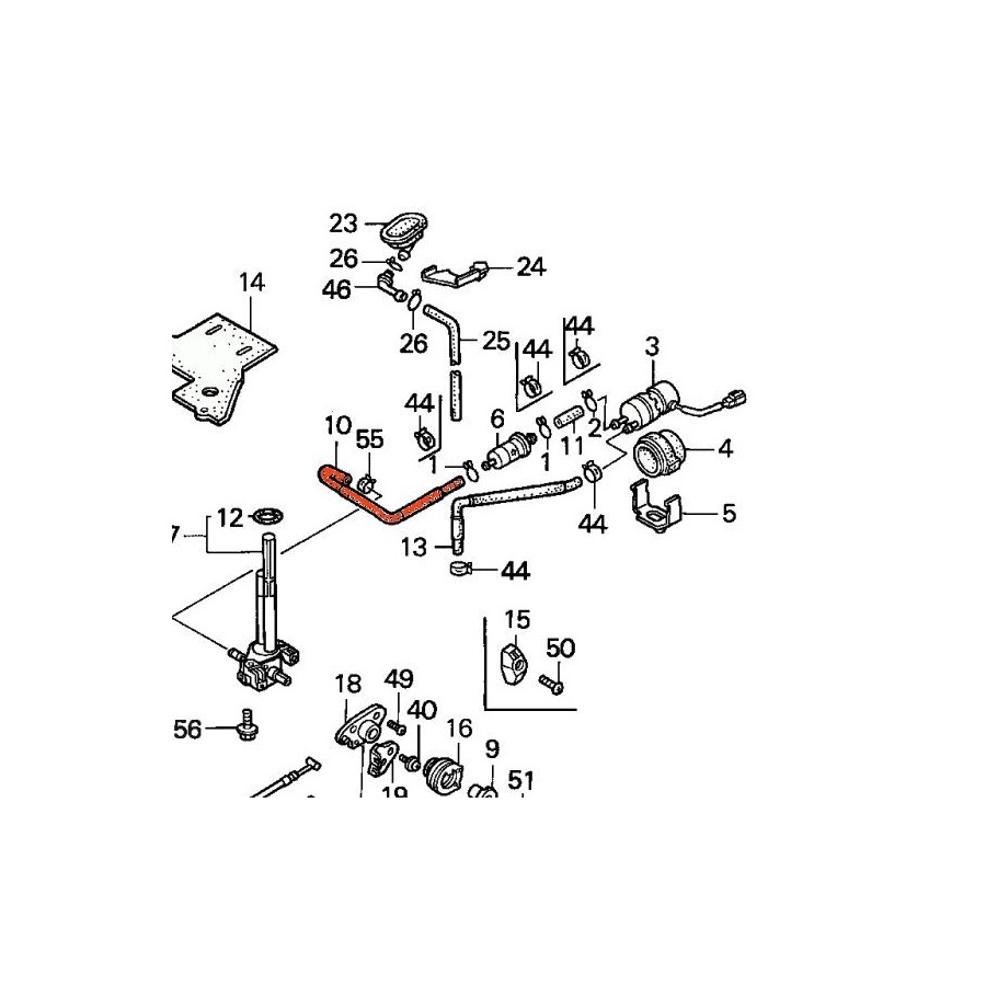 Moteur - Soupape - Echappement - XL250S 14721-428-000