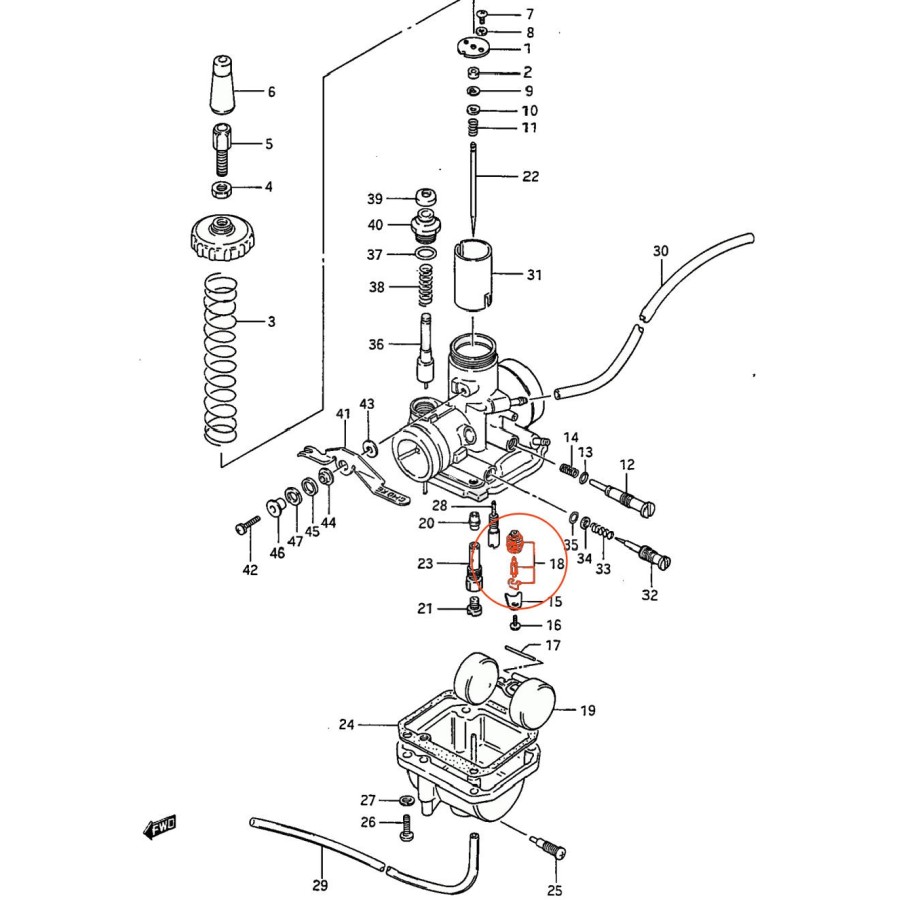 Moteur - Soupape - Admission - XL250S 14711-428-000