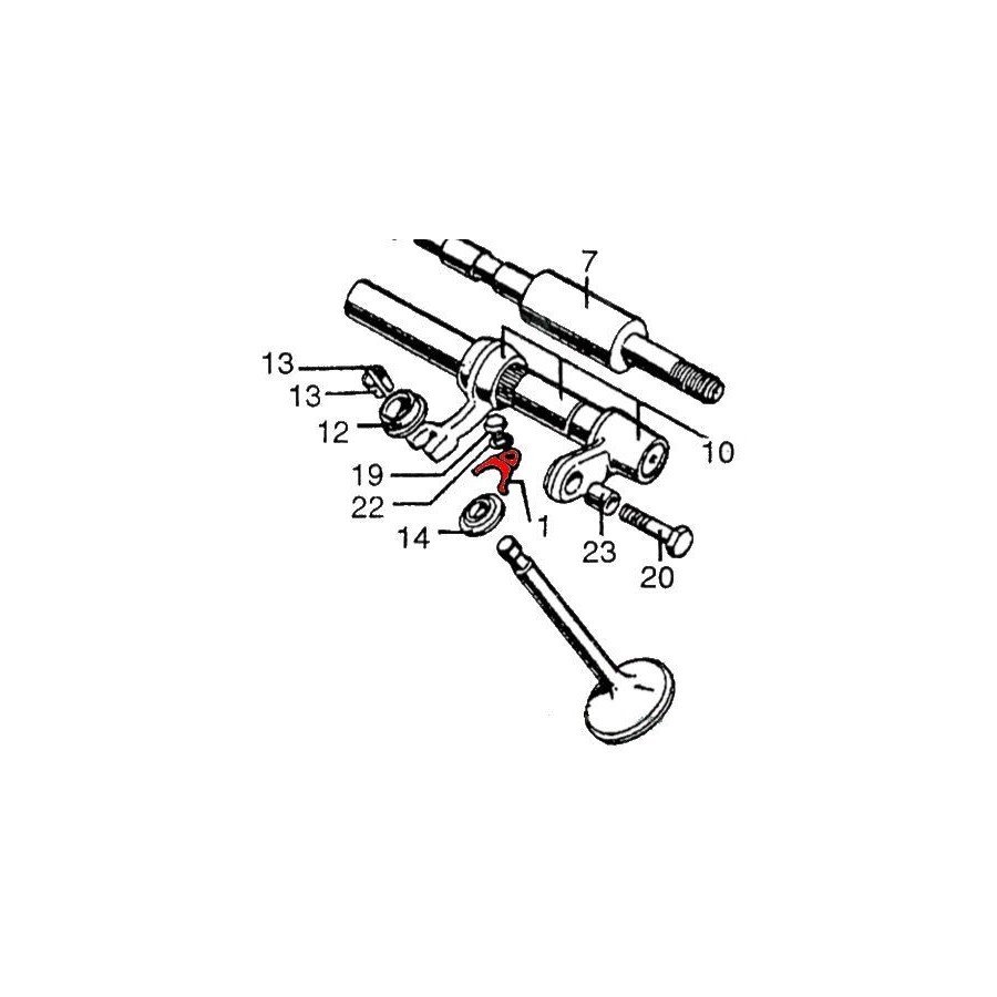 Moteur - soupape - arret guide - CB450K - CB500T 12293-319-000