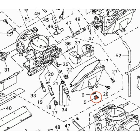 Carburateur - bouchon de Cuve - 22U-14115-00 - 