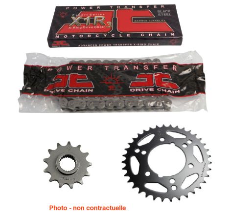 Transmission - Kit chaine - JT-X1R - 530-98-34-16 - Noir - CB360G