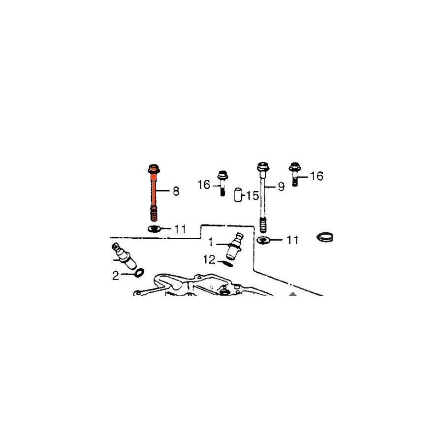 Moteur - Axe de serrage de culasse - M8 x120 90023-MW3-600