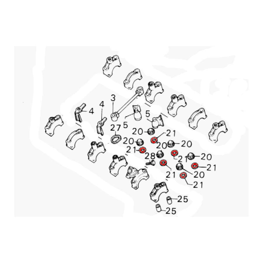 Culasse - Rondelle cuivre - ø 10.00 x18.00 x2.20mm - (x1)  90403-43...