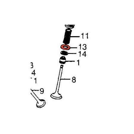 Moteur - Siege exterieur de ressort -  14775-107-000