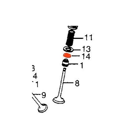 Moteur - Siege interieur de ressort -  14776-107-010