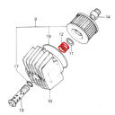 Filtre a Huile - Ressort de vis 15415-300-000