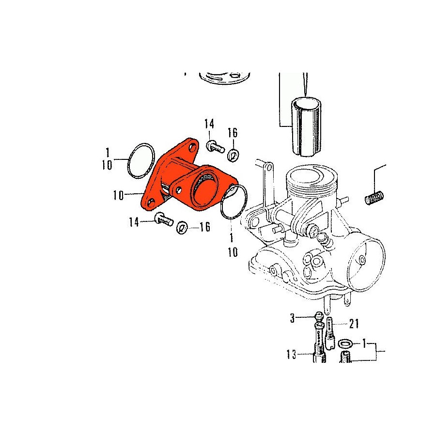 Moteur - Axe de rocher - Admission - (x1) - CB750 K1-K2-K6 14461-30...